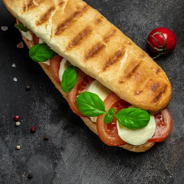 Paninis mozzarella